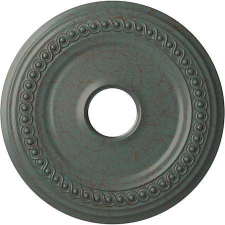 Ekena Millwork Classic Ceiling Medallion (Canopies up to 12 3/4"), 18 5/8"OD 4"ID x 1 1/8"P, Cloud Burst Crackle CM19CLCBC